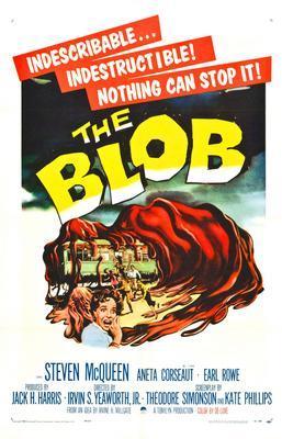 The Blob movie poster Metal Print 8in x 12in