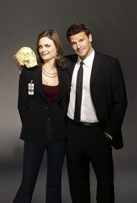 Bones poster Skull Portrait Boreanaz Deschanel for sale cheap United States USA