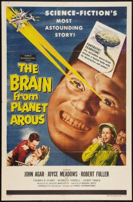 The Brain From Planet Arous Metal Movie Poster 8in x 12in