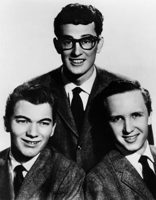 Buddy Holly Bw W/ Crickets poster tin Metal Print Wall Art