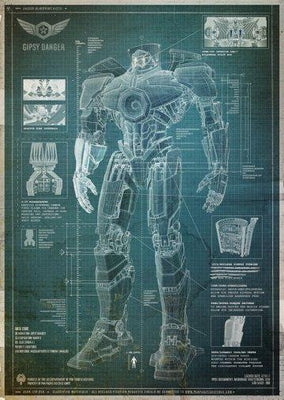 Pacific Rim Metal Movie Poster 8in x 12in The Poster Depot
