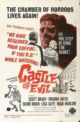 Castle Of Evil movie poster Metal Print 8in x 12in