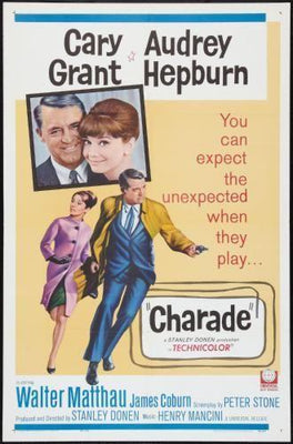 Charade Movie Poster Metal Poster Choose Style The Poster Depot