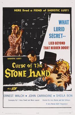 Curse Of The Stonehand movie poster Metal Print 8in x 12in