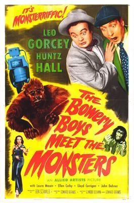 Bowery Boys Meet The Monsters, The movie poster Metal Print 8in x 12in