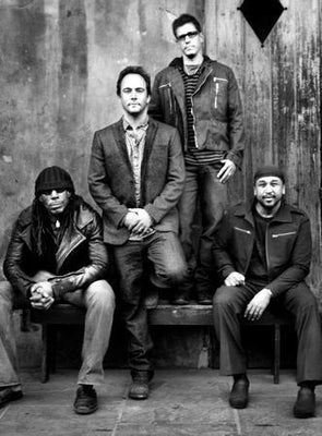 Dave Matthews Bw Group Portrait poster tin Metal Print Wall Art