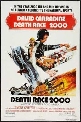 Death Race 2000 Metal Movie Poster 8in x 12in