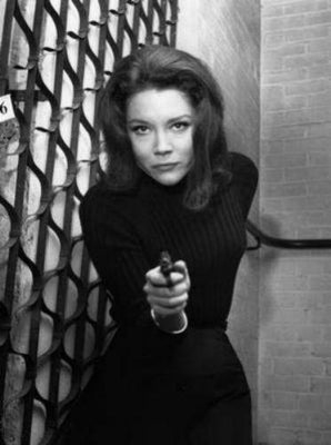 Diana Rigg Avengers Gun Metal Print 8in x 12in