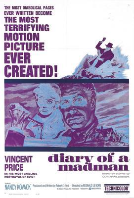 Diary Of A Madman Metal Movie Poster 8in x 12in