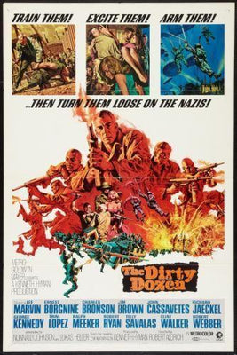 Dirty Dozen The movie poster Metal Print 8in x 12in