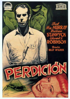Double Indemnity Perdicion Metal Movie Poster 8in x 12in