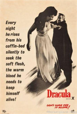 Dracula Metal Movie Poster 8in x 12in