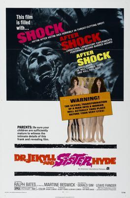 Dr. Jekyll And Sister Hyde Metal Movie Poster 8in x 12in