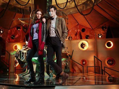 Matt Smith Karen Gillan Dr. Who Tardis #1 poster tin Metal Print Wall Art