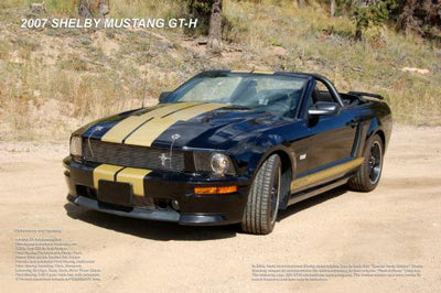 2007 Shelby Mustang Gt-H Convertible Poster Hertz Edition GT-350 27x40 The Poster Depot