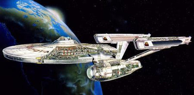 Enterprise Cutaway poster tin Metal Print Wall Art