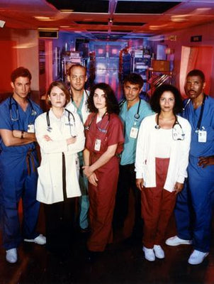 Er Cast George Clooney Poster Metal Print 12"x16" The Poster Depot