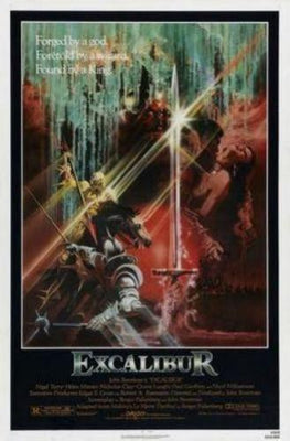 Excalibur Metal Movie Poster 8in x 12in