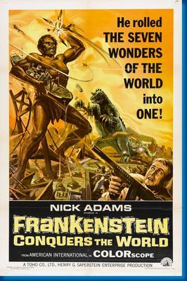 Frankenstein Conquers The World Metal Movie Poster 8in x 12in