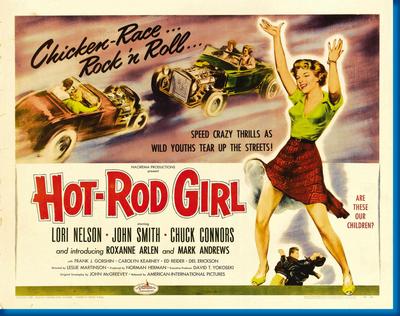 Hot Rod Girl 11x17 poster for sale cheap United States USA