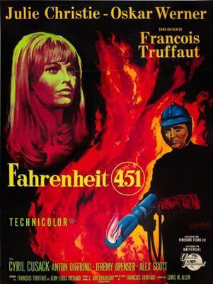 Fahrenheit 451 movie poster Metal Print 8in x 12in