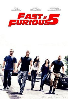 Fast Five Metal Movie Poster 8in x 12in