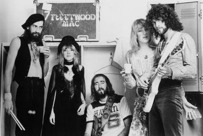 Fleetwood Mac Bw Metal Print 8in x 12in