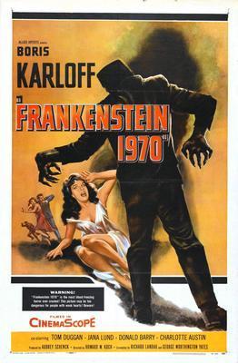 Frankenstein 1970 Movie Poster Metal Poster Choose Style The Poster Depot