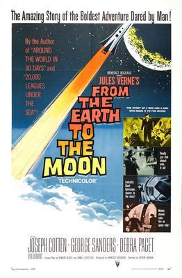 From The Earth To The Moon movie poster Metal Print 8in x 12in