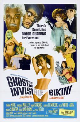 Ghost In The Invisible Bikini movie poster Metal Print 8in x 12in