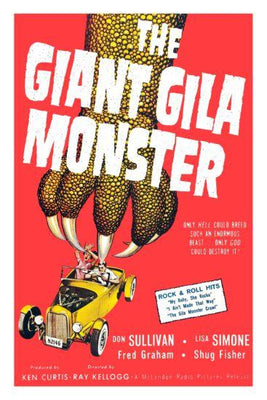 Giant Gila Monster The Metal Movie Poster 8in x 12in