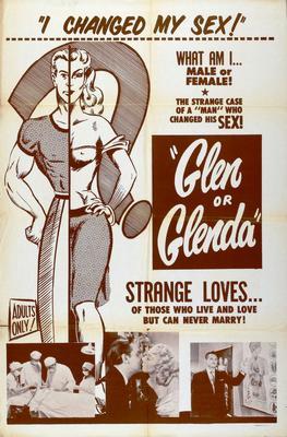 Glen Or Glenda Metal Movie Poster 8in x 12in