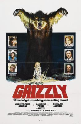 Grizzly movie poster Metal Print 8in x 12in
