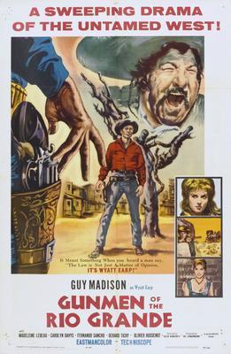 Gunmen Of The Rio Grande movie poster Metal Print 8in x 12in