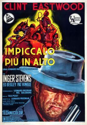 Hang Em High Italian Metal Movie Poster 8in x 12in