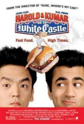 Harold And Kumar Go To White Castle movie poster Metal Print 8in x 12in