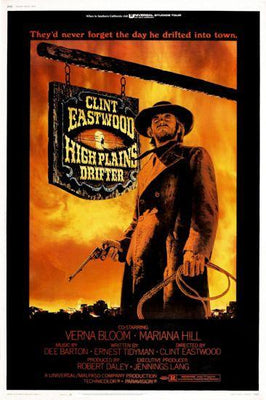 High Plains Drifter movie poster Metal Print 8in x 12in