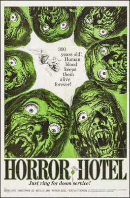 Horror Hotel movie poster Metal Print 8in x 12in