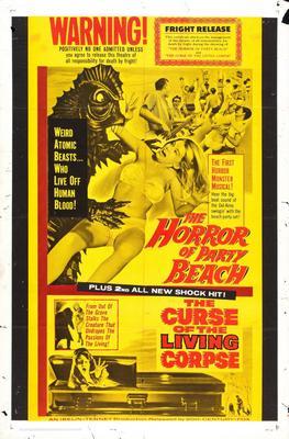 Horror Of Party Beach Metal Movie Poster 8in x 12in