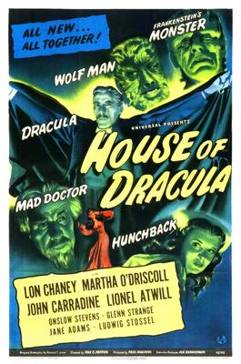 House Of Dracula Movie Poster 11x17 Mini Poster