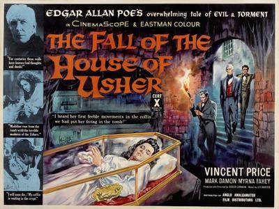 Fall Of The House Of Usher The Movie Poster Metal Poster Choose Style The Poster Depot