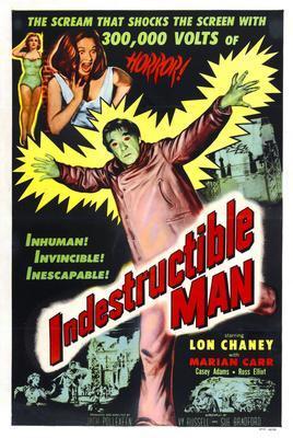 Indestructible Man movie poster Metal Print 8in x 12in