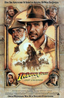 Indiana Jones Last Crusade Metal Movie Poster 8in x 12in
