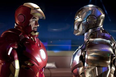 Ironman 2 Cast Metal Print 8in x 12in