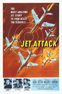 Jet Attack movie poster Metal Print 8in x 12in