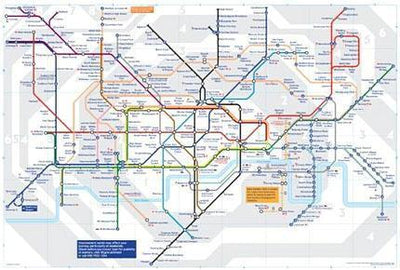 London Tube Underground Map 01 Metal Poster Choose Style The Poster Depot
