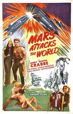 Mars Attacks World Metal Movie Poster 8in x 12in