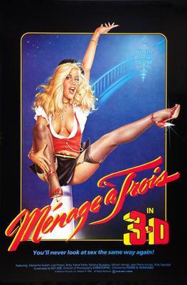 Menage A Trois movie poster Metal Print 8in x 12in