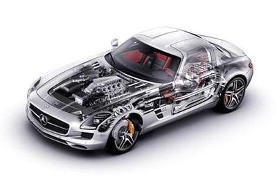 Mercedes Benz Sls Cutaway Poster 11x17 poster The Poster Depot