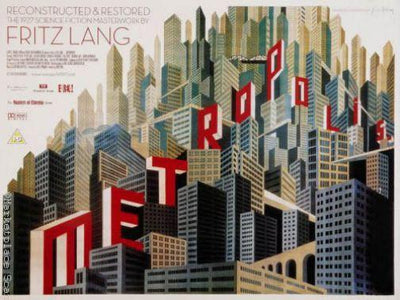 Metropolis movie poster Metal Print 8in x 12in